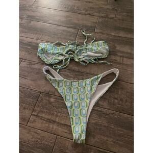 Shekou Women's Multicolor Two Piece Bikinis & Tankini Sets Size Large